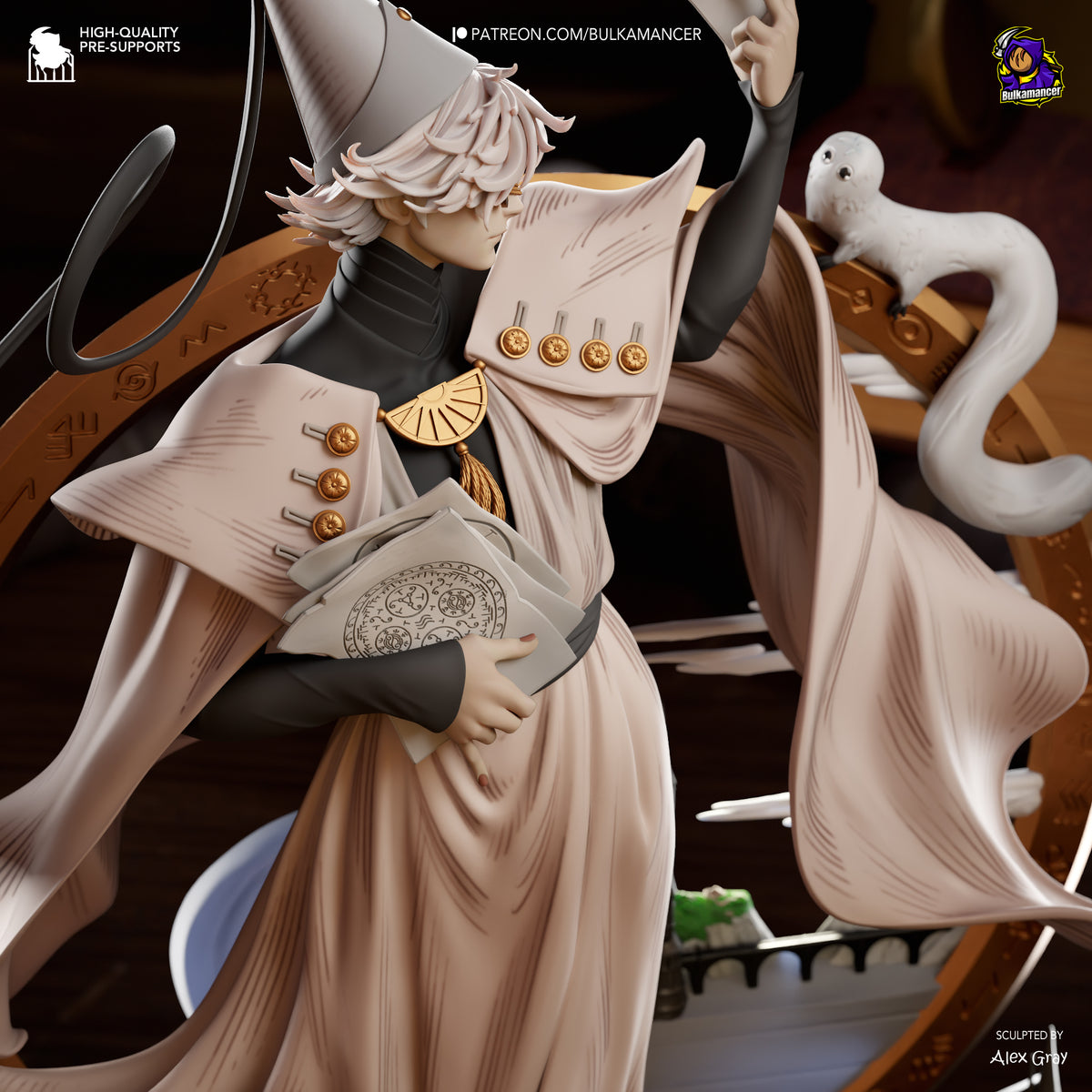 Witch Mentor | Resin Garage Kit Figure | Bulkamancer Sculpts