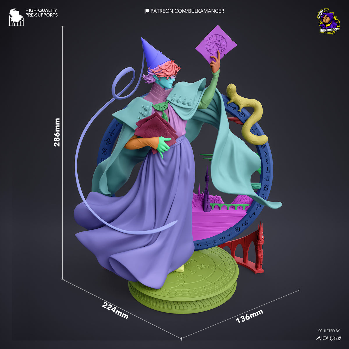 Witch Mentor | Resin Garage Kit Figure | Bulkamancer Sculpts