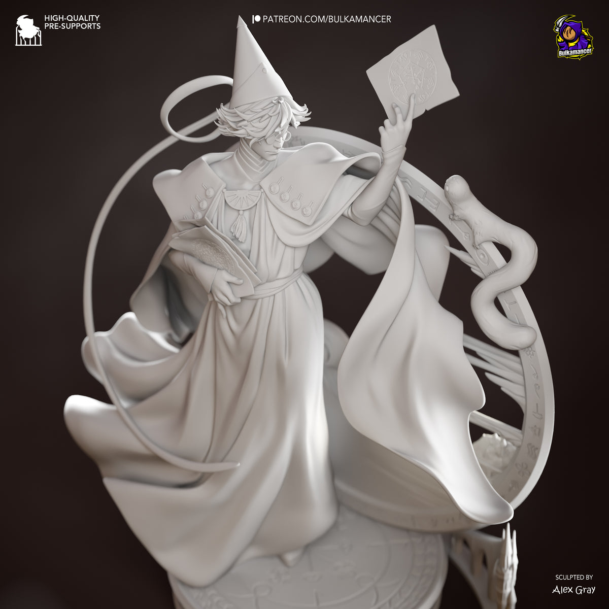 Witch Mentor | Resin Garage Kit Figure | Bulkamancer Sculpts