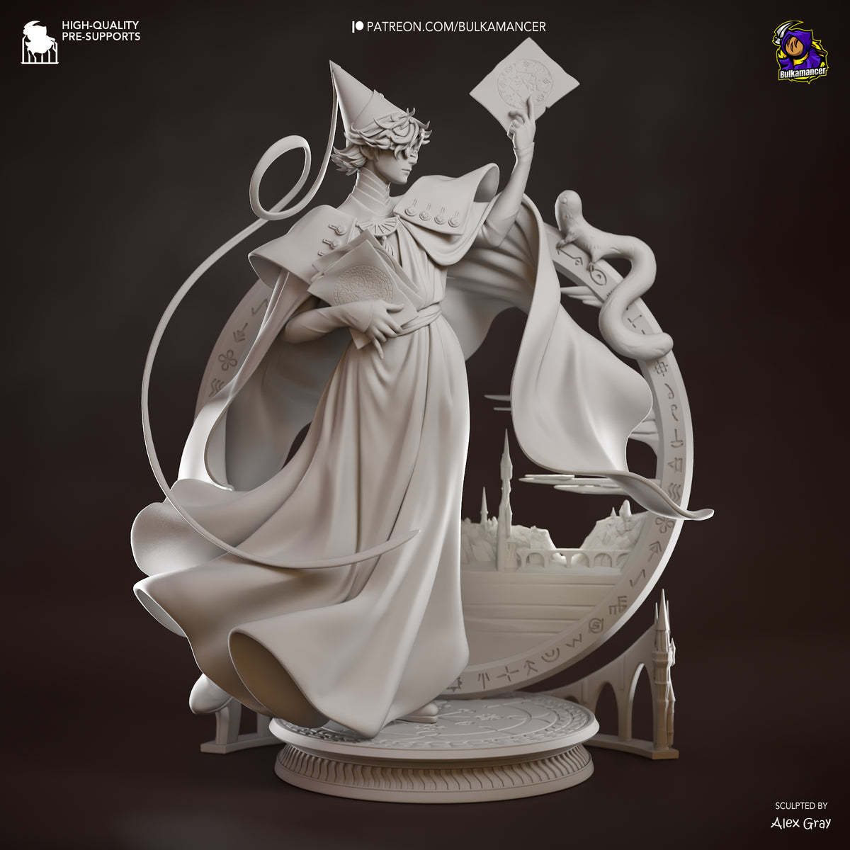 Witch Mentor | Resin Garage Kit Figure | Bulkamancer Sculpts