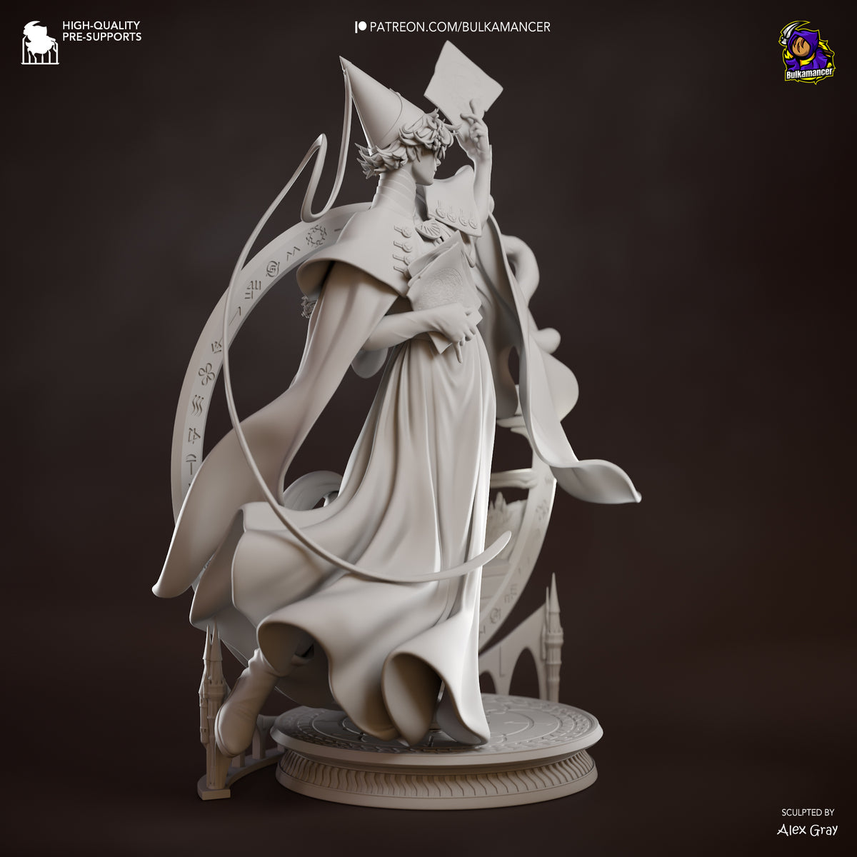 Witch Mentor | Resin Garage Kit Figure | Bulkamancer Sculpts