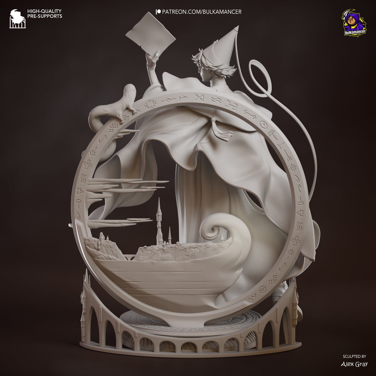 Witch Mentor | Resin Garage Kit Figure | Bulkamancer Sculpts