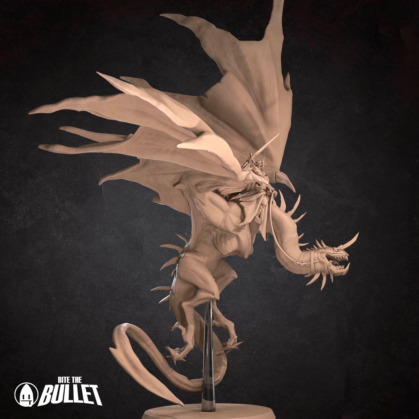 Witch King, Mounted | D&D Miniature TTRPG Character | Bite the Bullet