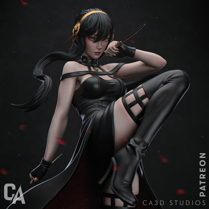 1:12 Graceful Assassin | 3D Printed Resin Garage Kit Figure | CA 3D Studios