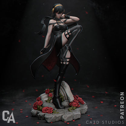 1:12 Graceful Assassin | 3D Printed Resin Garage Kit Figure | CA 3D Studios
