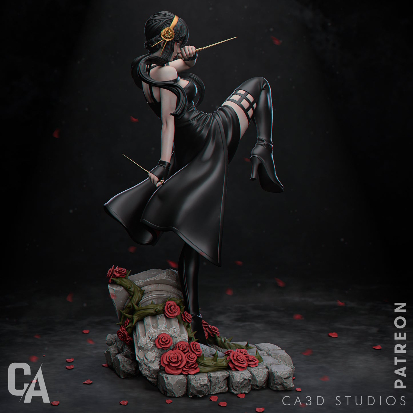 1:12 Graceful Assassin | 3D Printed Resin Garage Kit Figure | CA 3D Studios