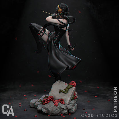 1:12 Graceful Assassin | 3D Printed Resin Garage Kit Figure | CA 3D Studios