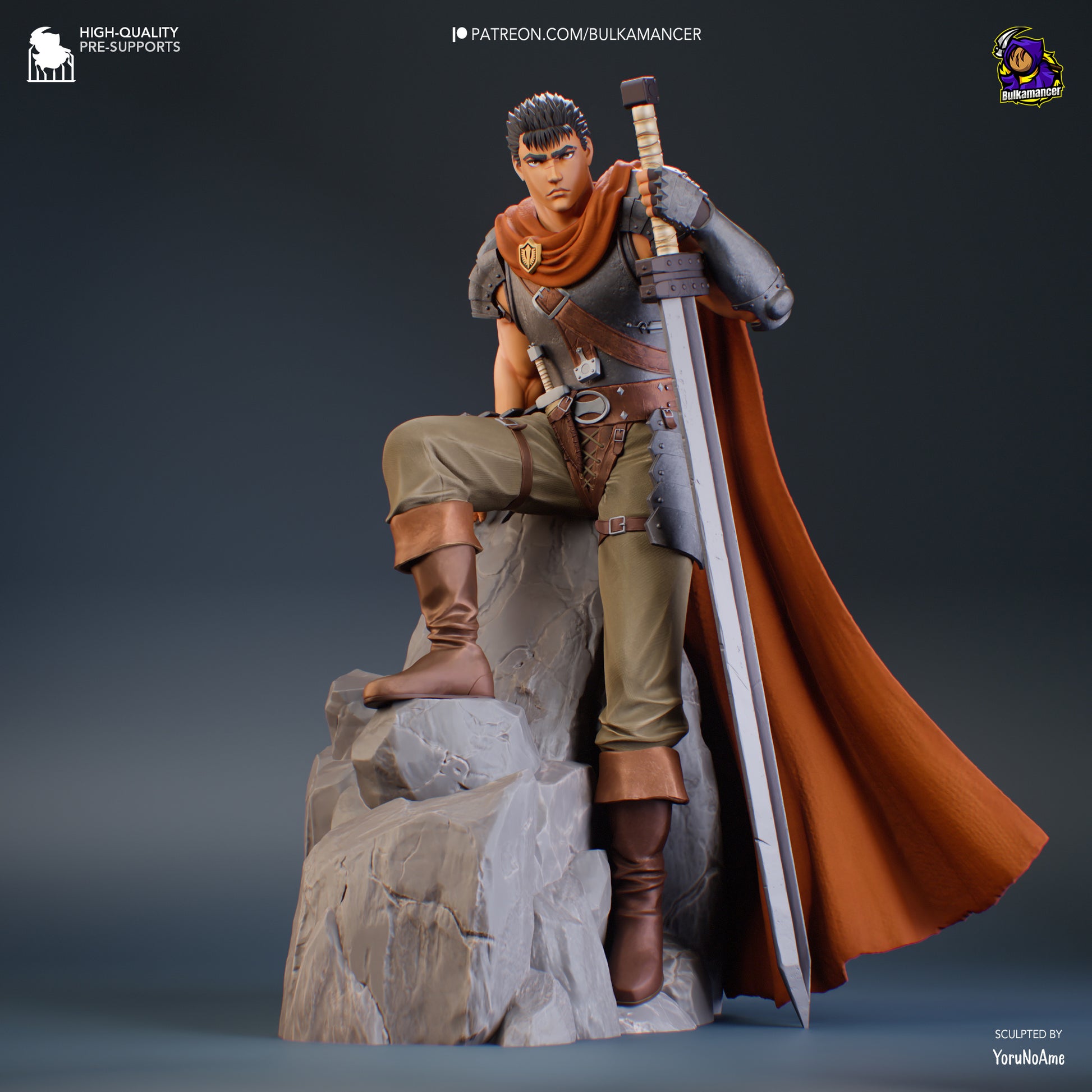 Young Berserker | Resin Garage Kit Figure Game Fan Art | Bulkamancer Sculpts