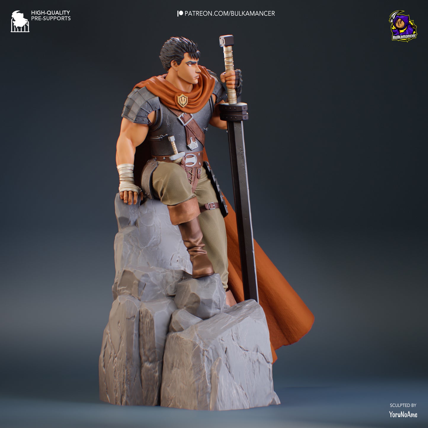 Young Berserker | Resin Garage Kit Figure Game Fan Art | Bulkamancer Sculpts