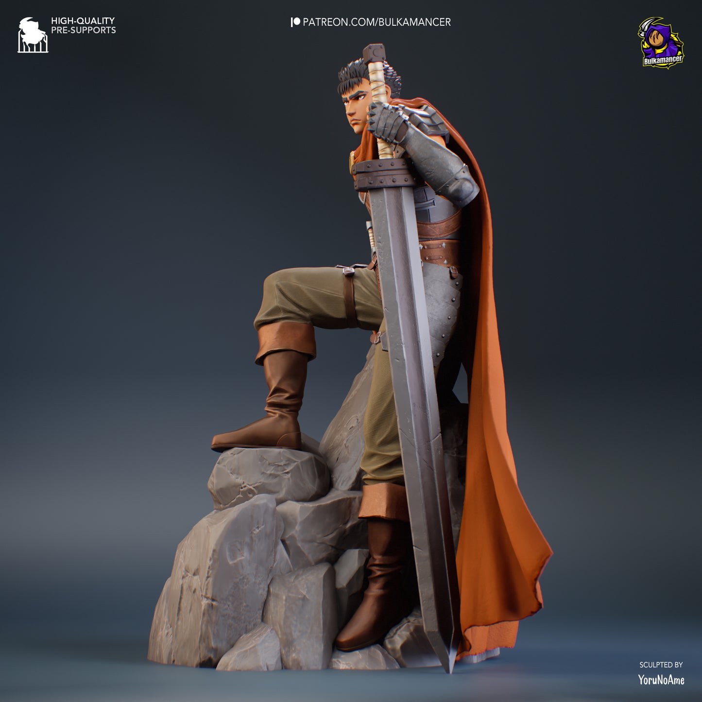 Young Berserker | Resin Garage Kit Figure Game Fan Art | Bulkamancer Sculpts