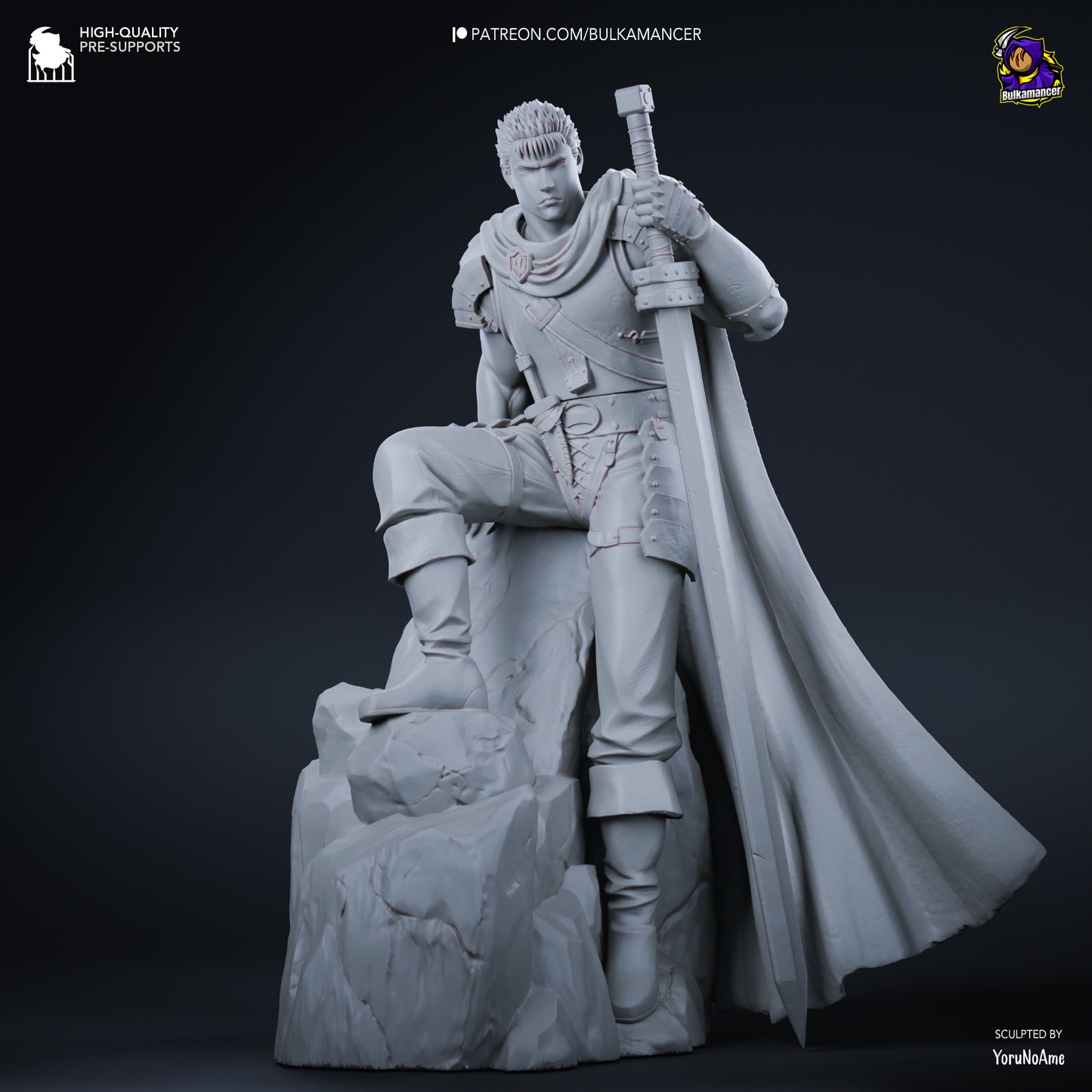 Young Berserker | Resin Garage Kit Figure Game Fan Art | Bulkamancer Sculpts