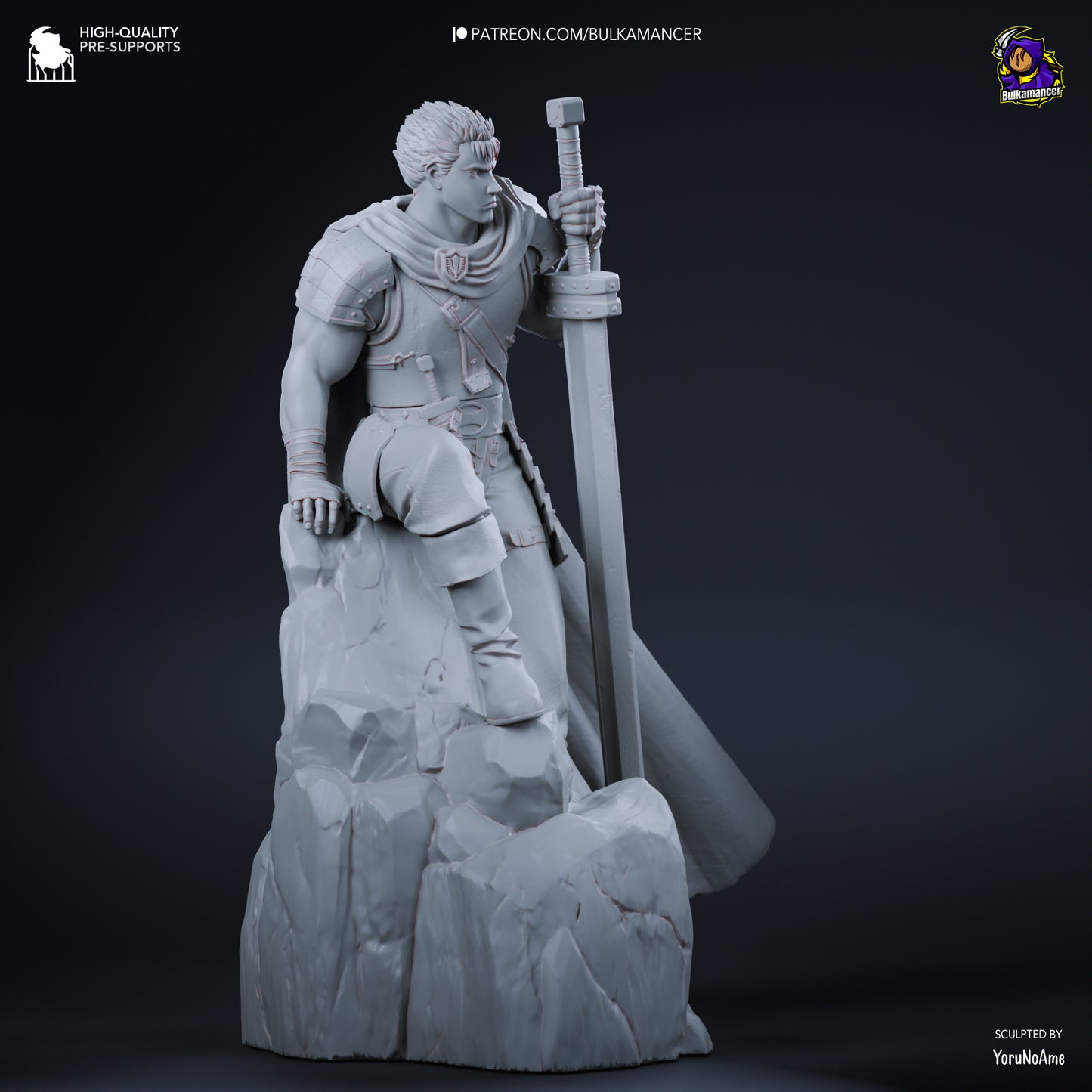 Young Berserker | Resin Garage Kit Figure Game Fan Art | Bulkamancer Sculpts