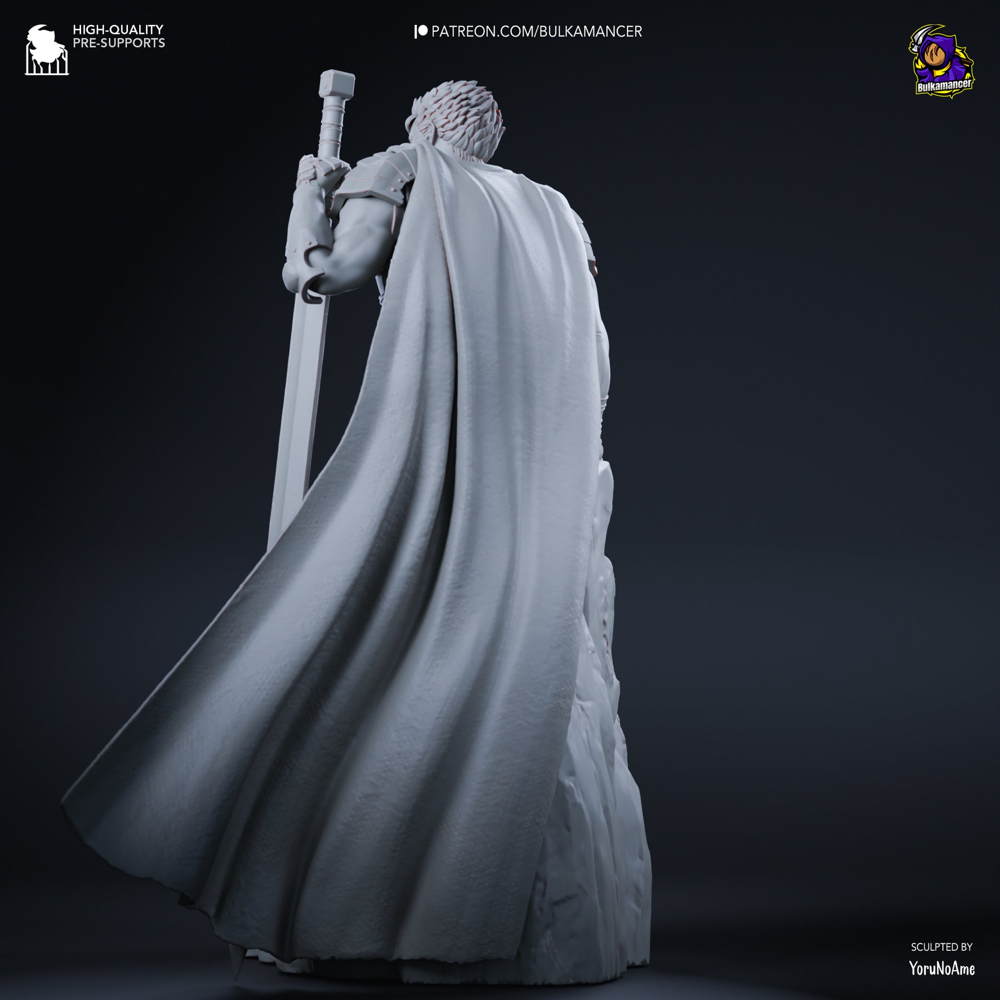 Young Berserker | Resin Garage Kit Figure Game Fan Art | Bulkamancer Sculpts