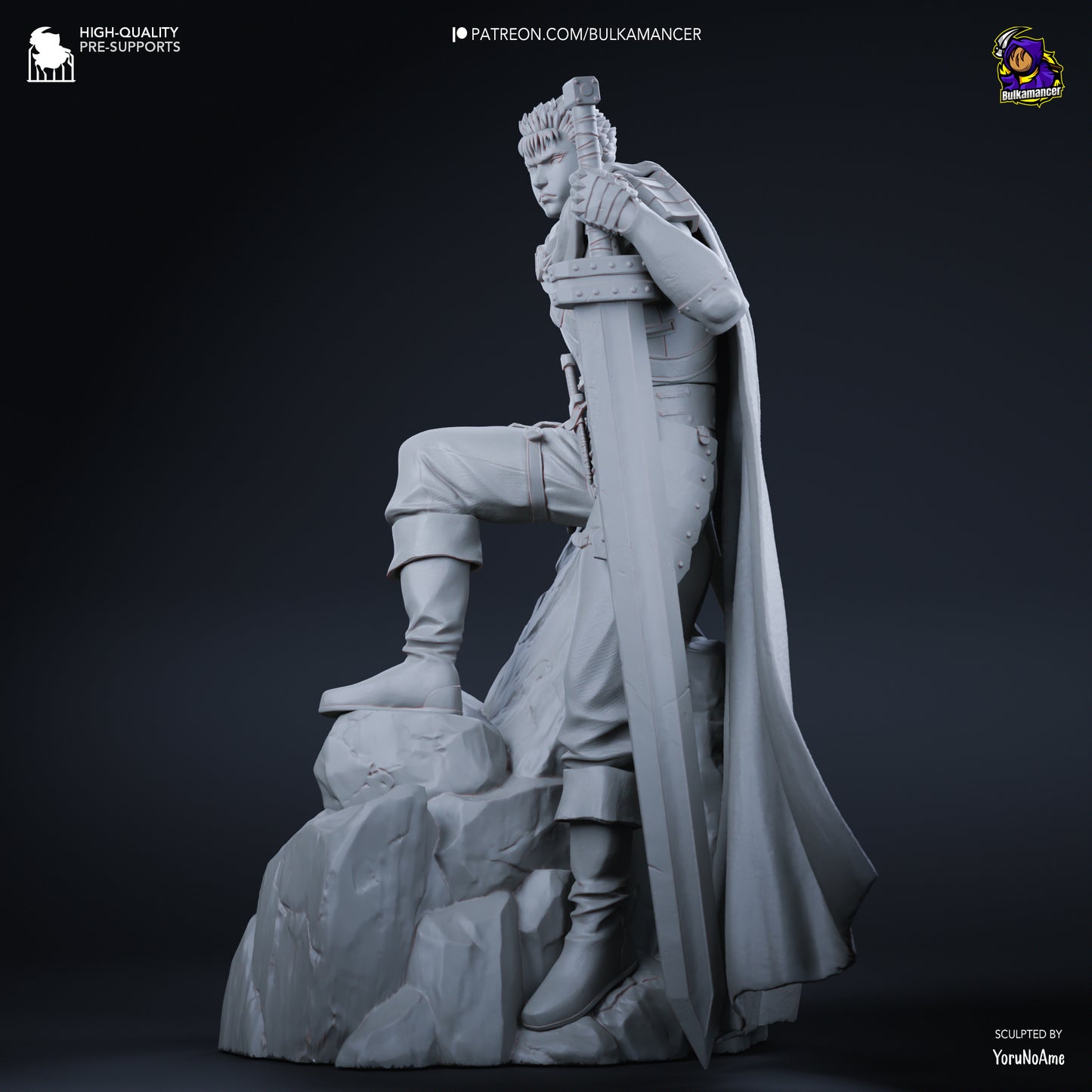 Young Berserker | Resin Garage Kit Figure Game Fan Art | Bulkamancer Sculpts
