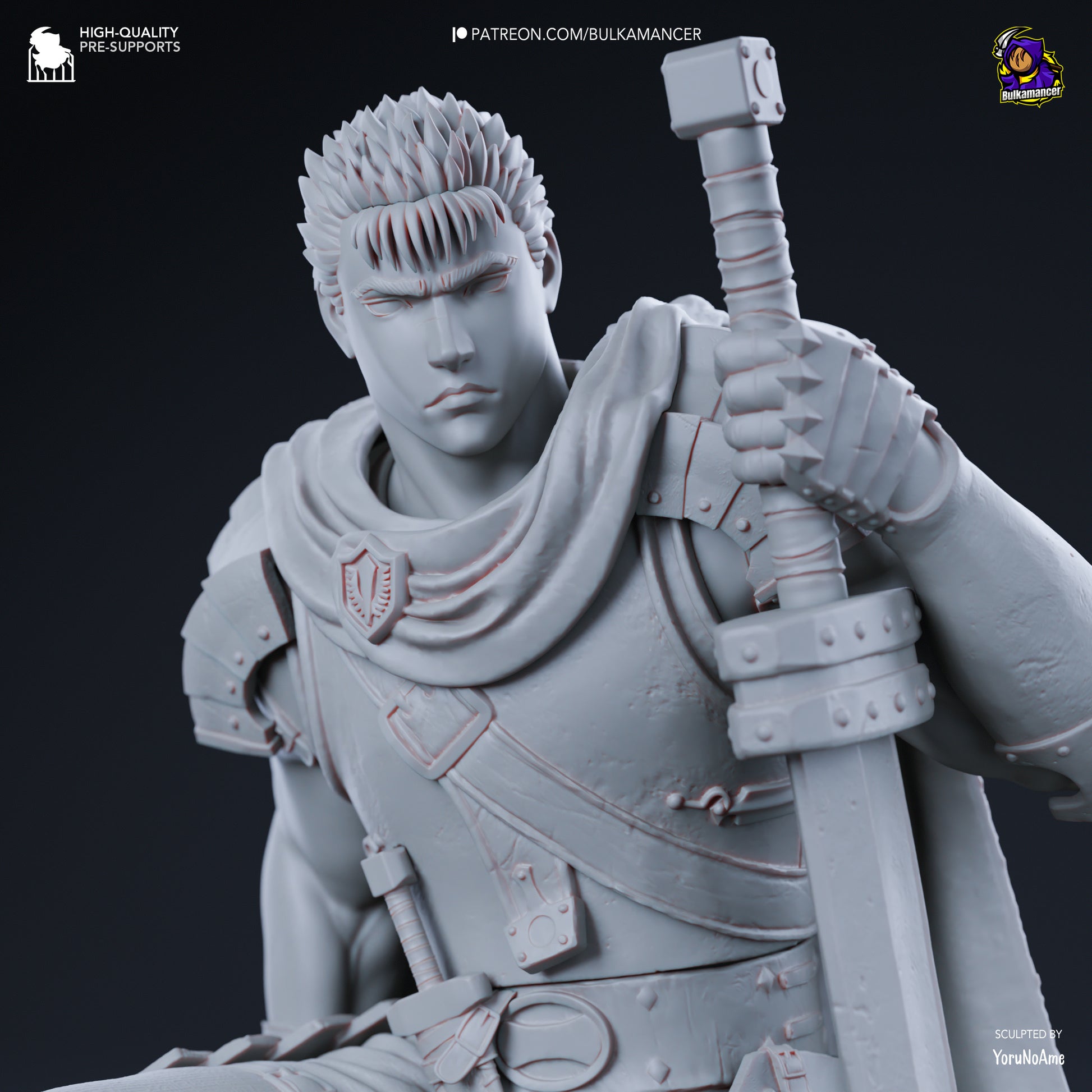 Young Berserker | Resin Garage Kit Figure Game Fan Art | Bulkamancer Sculpts